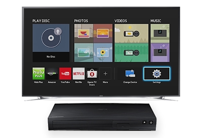 blue ray player and tv