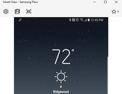Smart View options on Samsung Flow Smart View options on Samsung Flow