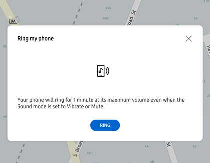 Ring my phone in Find My Mobile