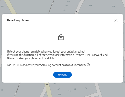 Unlock your phone remotely