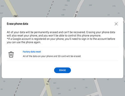 Erase your data