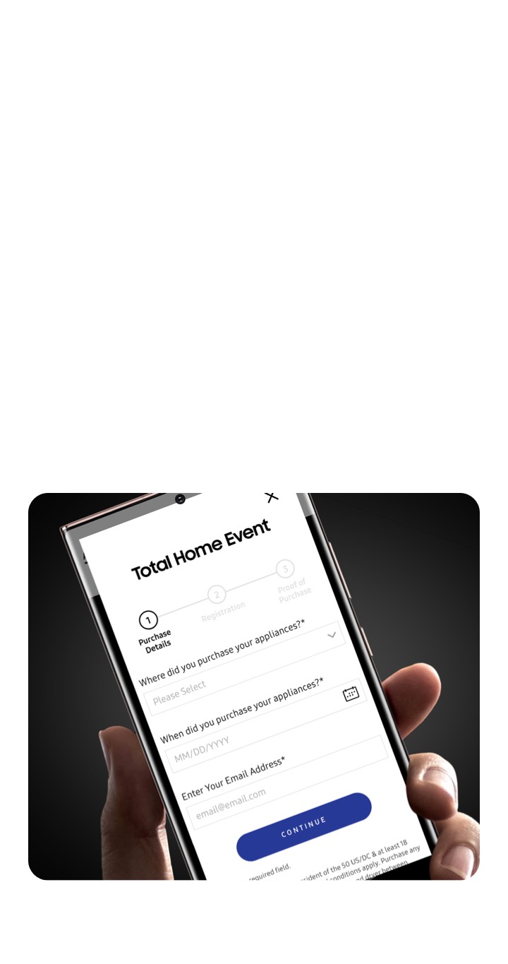 Get your 25% rebate for the Samsung Total Home Event. Get your 25% rebate for the Samsung Total Home Event.