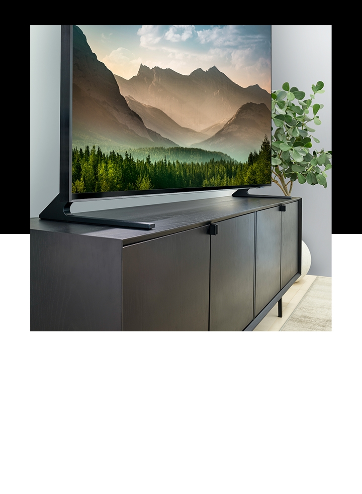 Samsung QLED 8K with bezel-free frame is a big screen TV up to 85 inches. QLED 8K TV with boundless 360 design provides great viewing experience from all angles.