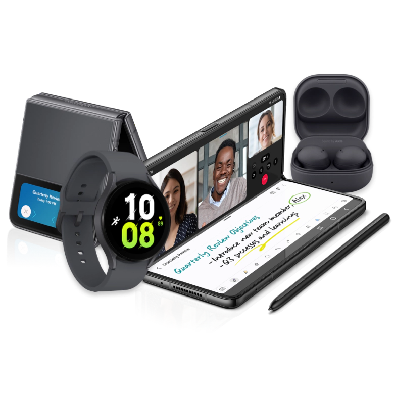 Buy Galaxy Z Fold4 or Z Flip4 and get up to 30% off Galaxy Watch5 and Buds2 Pro up to 10 units when you bundle with both Buy Galaxy Z Fold4 or Z Flip4 and get up to 30% off Galaxy Watch5 and Buds2 Pro up to 10 units when you bundle with both