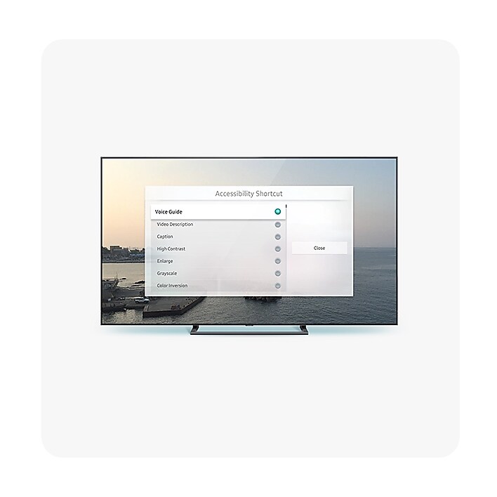 Accessibility Shortcuts The Accessibility Shortcuts menu lists various Accessibility features.