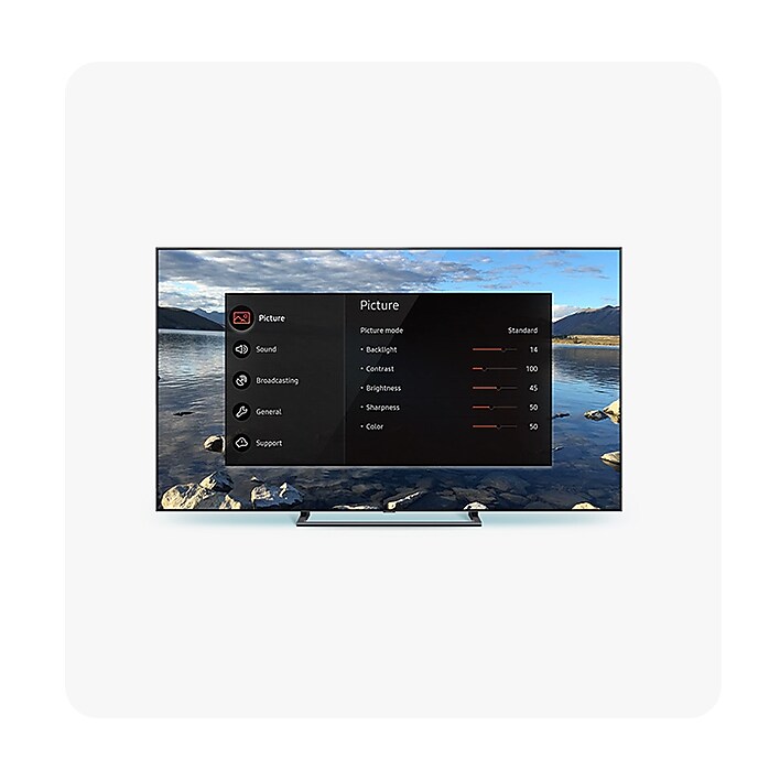 Color Inversion A menu screen is displayed with inverted colors allowing you to more easily read the text.