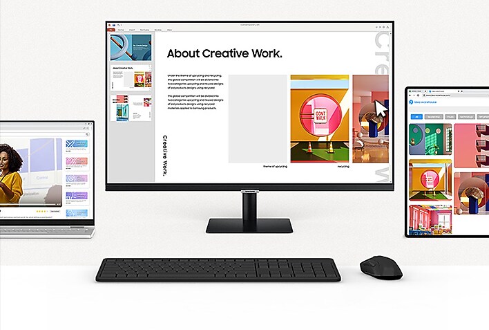 One mouse and keyboard across devices One mouse and keyboard across devices