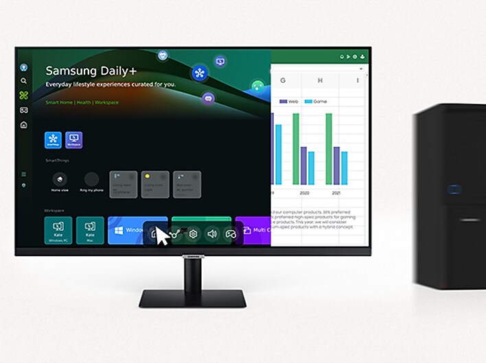 Switch between screens with one click Switch between screens with one click