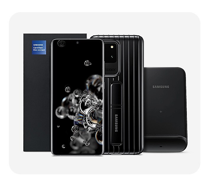 Get a free case and charger with Galaxy S20 5G CPO. Get a free case and charger with Galaxy S20 5G CPO.