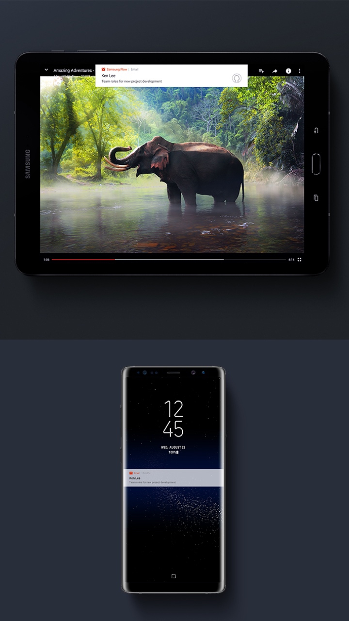 Samsung Galaxy Tab S3 syncs with your phone Samsung Galaxy Tab S3 syncs with your phone
