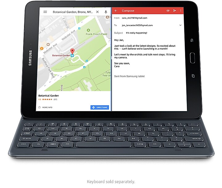 Samsung Galaxy Tab S3 autopairing keyboard that never needs charging Samsung Galaxy Tab S3 autopairing keyboard that never needs charging