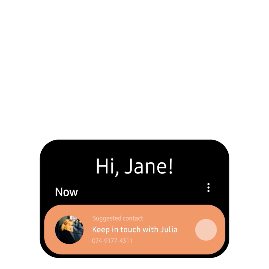 One UI: On-screen interactions