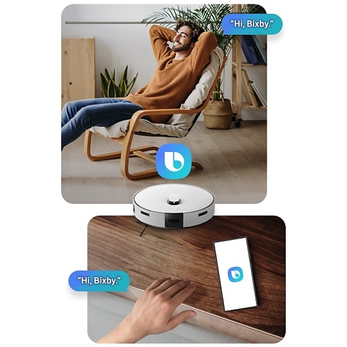 App Controls Using Voice Activation to control the Bespoke Jet Bot Combo in your home