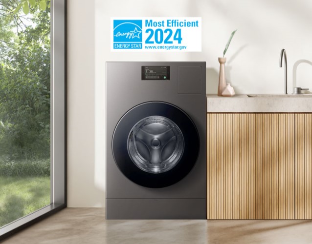 Dark Steel Bespoke AI All in One Laundry Combo and 2024 ENERGY STAR logo Dark Steel Bespoke AI All in One Laundry Combo and 2024 ENERGY STAR logo