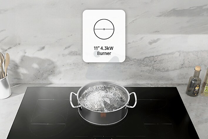 Induction Cooktop with Pot of Boiling Water Induction Cooktop with Pot of Boiling Water