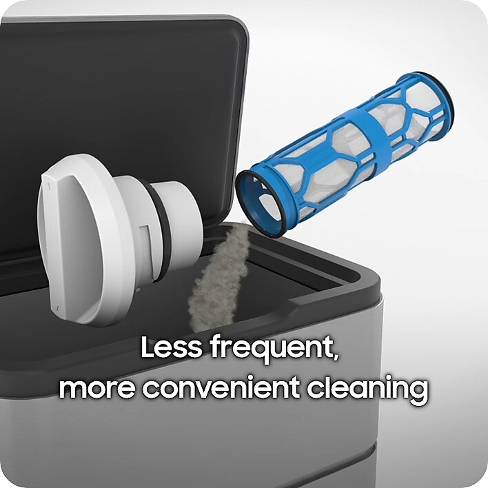 How to clean the Less Microfiber Filter, showcasing less frequent and more convenient microplastics filter cleaning. How to clean the Less Microfiber Filter, showcasing less frequent and more convenient microplastics filter cleaning.