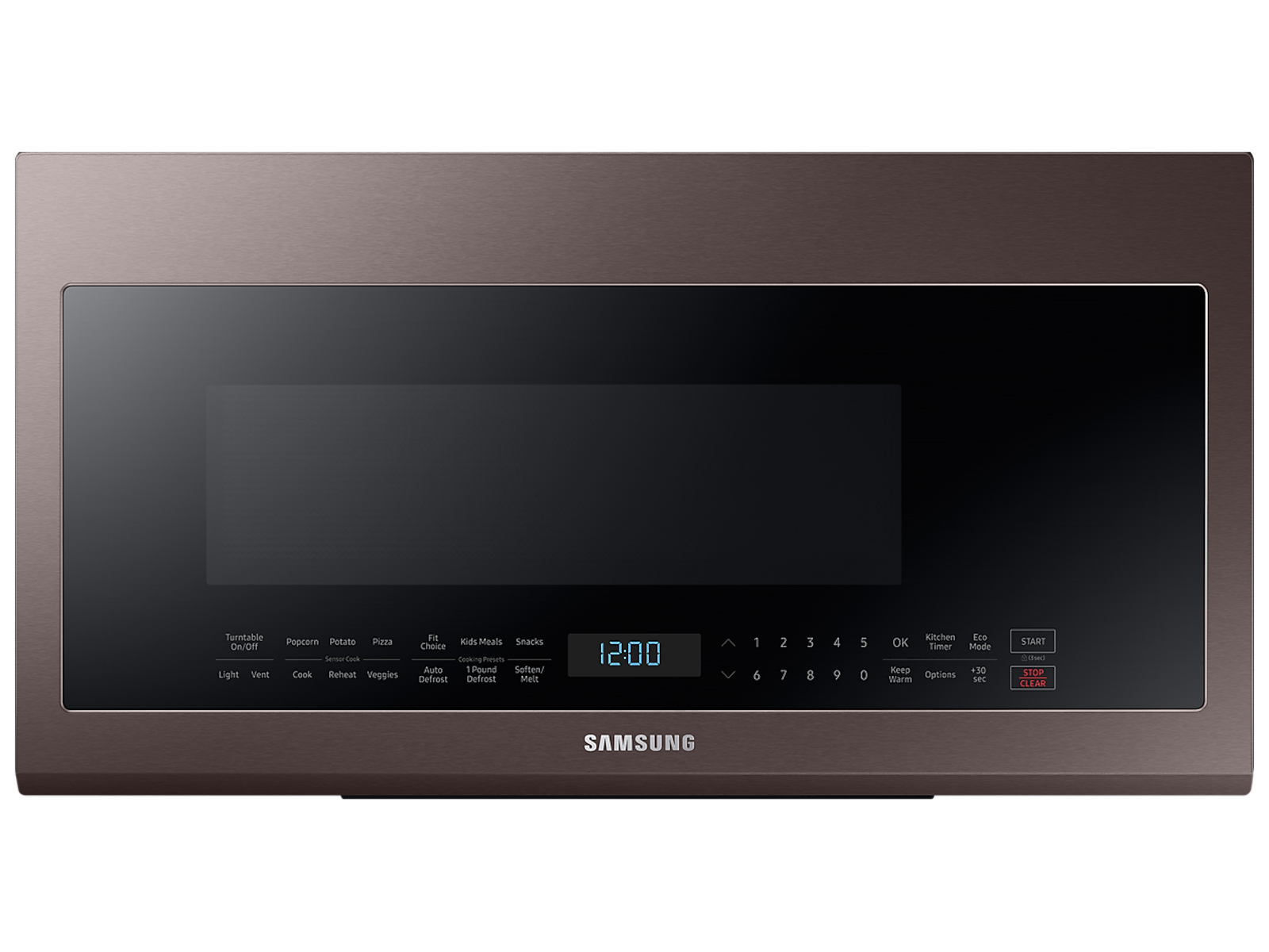 Samsung Bespoke Over-the-Range Microwave 2.1 cu. ft. with Sensor Cooking in Fingerprint Resistant in Tuscan Stainless Steel(ME21R706BAT/AA) photo