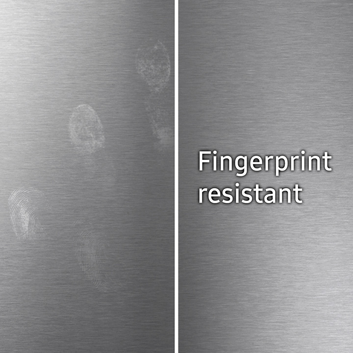 All shine Samsung Stainless Steel Slide-In Induction Range with Fingerprint Resistant Finish