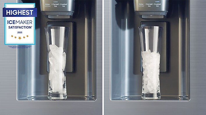 Samsung's external water and ice dispenser Samsung's external water and ice dispenser
