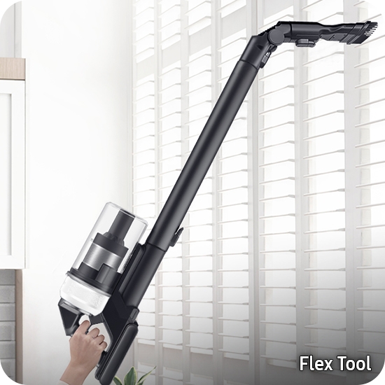 Flex tool bending to clean hard-to-reach places Flex tool bending to clean hard-to-reach places