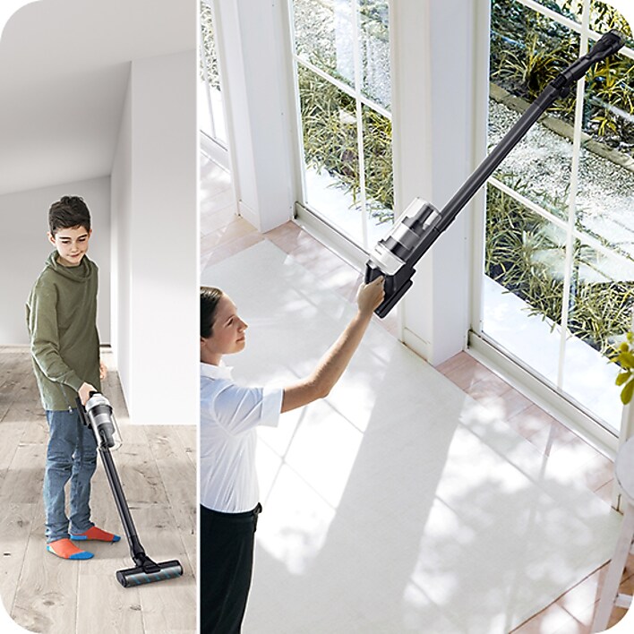 Samsung Jet™ 85 cleaning hard-to-reach places