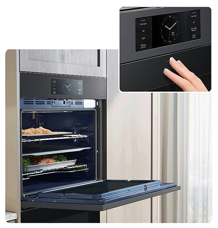 Double Wall Oven with LCD Display without Handle Double Wall Oven with LCD Display without Handle