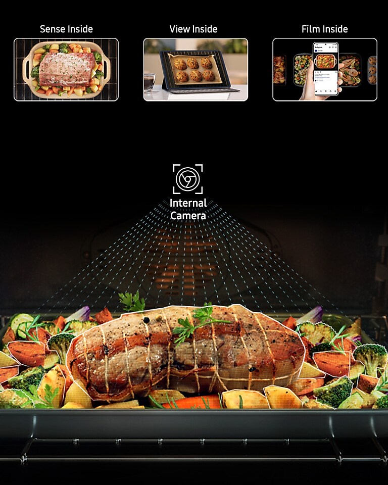Samsung 30" Single Wall Oven with AI Pro Cooking Camera Samsung 30” Single Wall Oven with AI Pro Cooking Camera