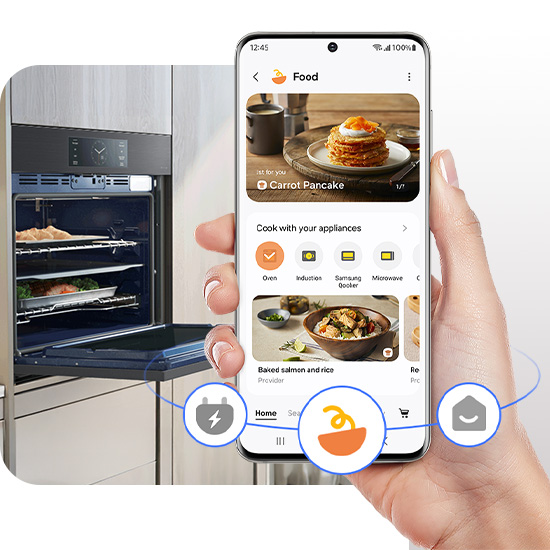 Samsung 30" Single Wall Oven with SmartThings Food Samsung 30” Single Wall Oven with SmartThings Food