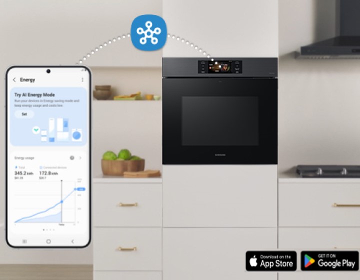 Samsung 30" Single Wall Oven with SmartThings Energy Samsung 30” Single Wall Oven with SmartThings Energy