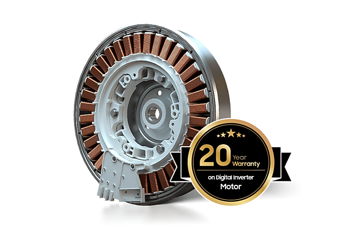 20-year warranty on Digital Inverter Motor logo
