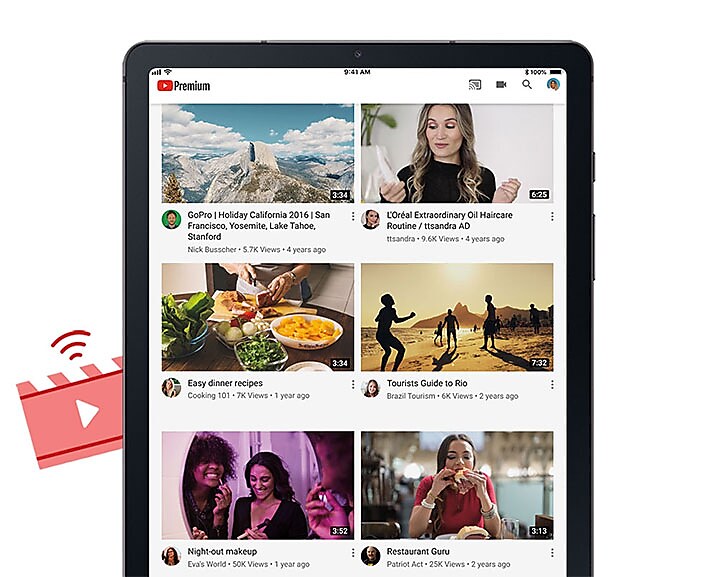 Ad-free YouTube included Ad-free YouTube included