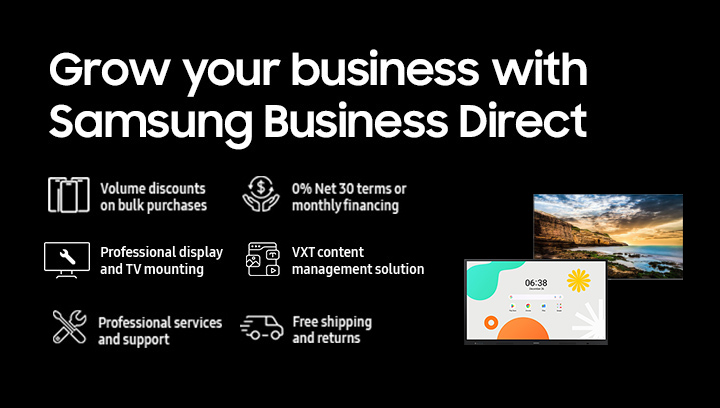 Power your business with Samsung Business Direct
