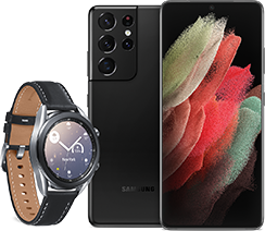 Bundle the Galaxy S21 Ultra and Galaxy Watch3. Save up to $1000.* Bundle the Galaxy S21 Ultra and Galaxy Watch3. Save up to $1000.*