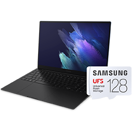Get a free UFS Memory Card 128GB with select Galaxy Book Pro. Get a free UFS Memory Card 128GB with select Galaxy Book Pro.