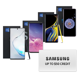 Buy select certified pre-owned phones and get up to $50 Samsung Credit.Ω Buy select certified pre-owned phones and get up to $50 Samsung Credit.Ω