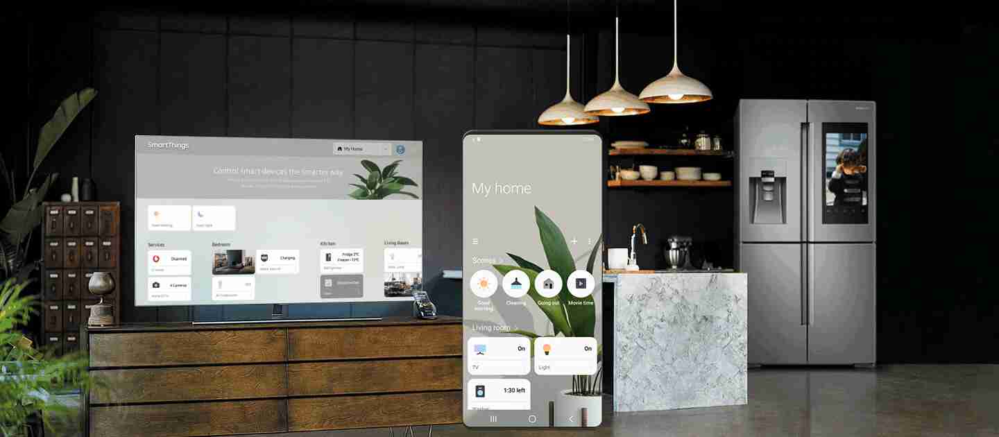 Control it all through the SmartThings app. Control it all through the SmartThings app.