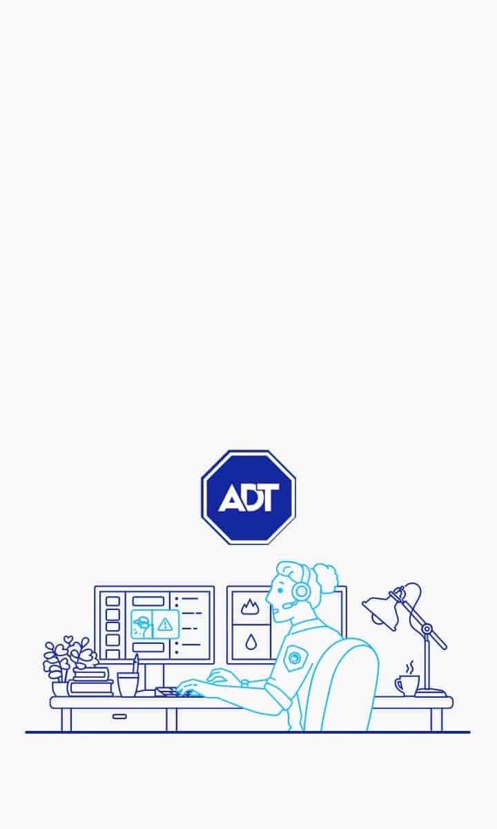 Get 24/7 peace of mind with optional ADT Professional Monitoring. Get 24/7 peace of mind with optional ADT Professional Monitoring.