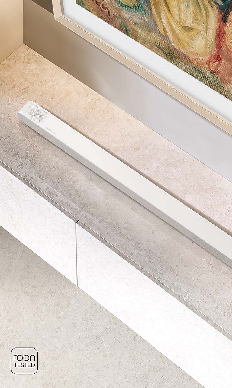 Slim look, bold sound Slim look, bold sound, S801D soundbar image with Frame TV