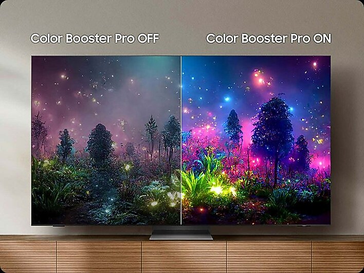 A world of vibrant colors enhanced by AI