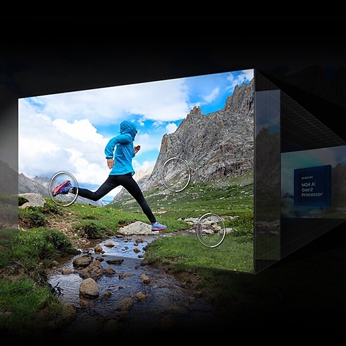 Transforms all content into 4K resolution. Transforms all content into 4K resolution.