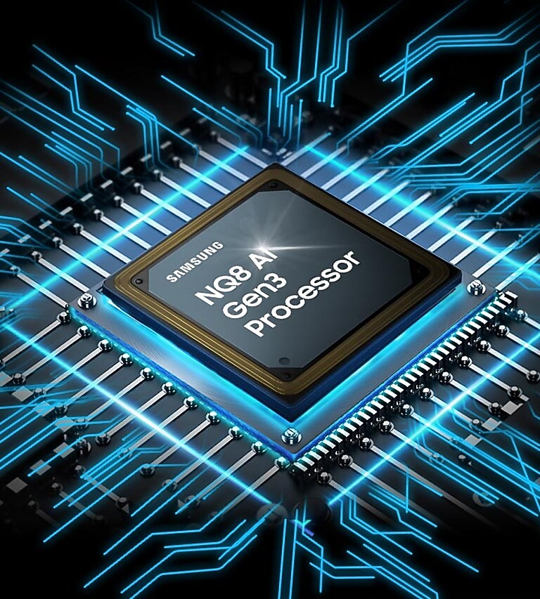 Our most advanced AI powered 8K processor Our most advanced AI powered 8K processor