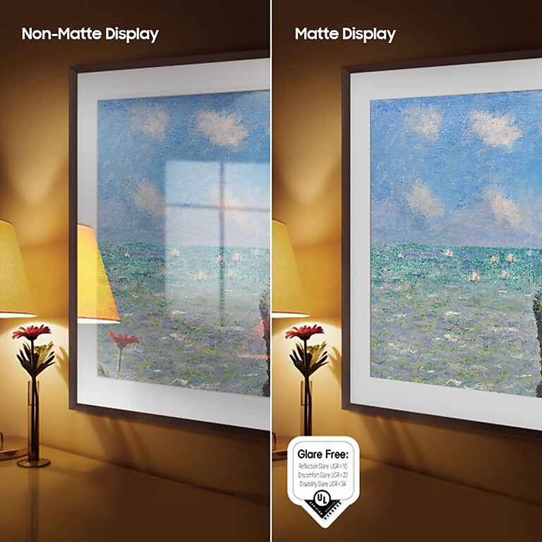 Canvas-like finish reduces glare Canvas-like finish reduces glare