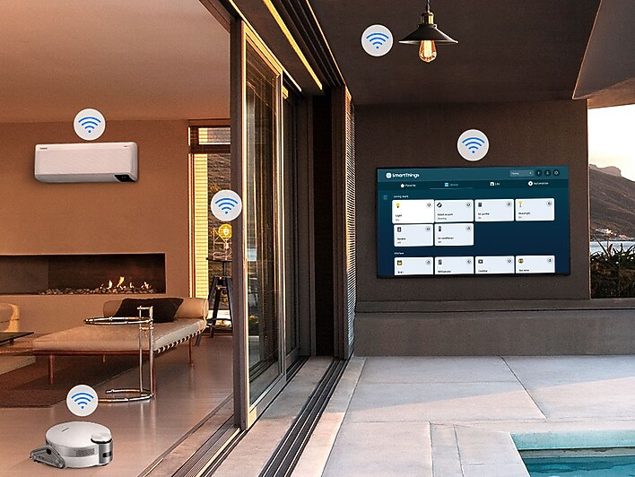 Take control of your connected devices with SmartThings on your screen Take control of your connected devices with SmartThings on your screen
