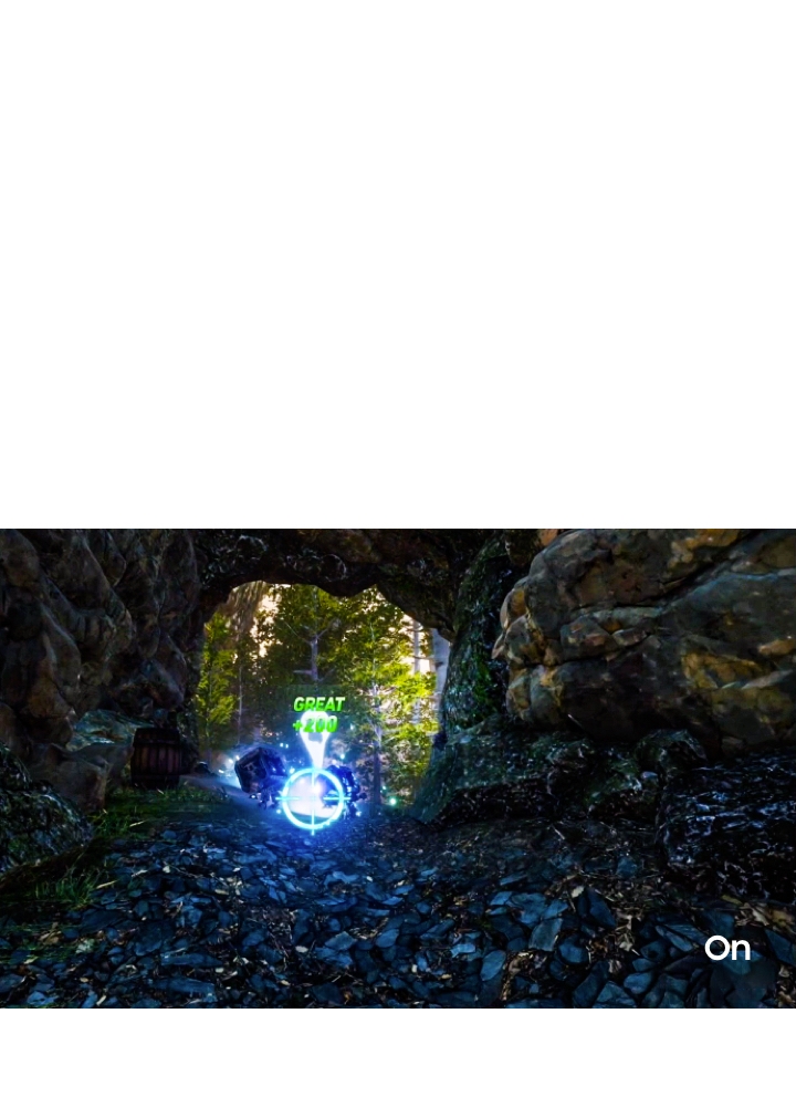 Samsung QLED TV with Dynamic Black Equalizer is providing a optimized picture quality for game by showing the hidden image from dark.