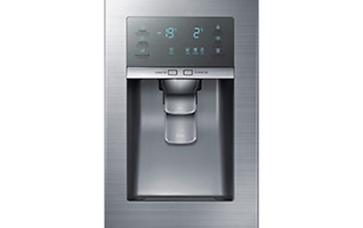 LED Display with Water and Ice Dispenser