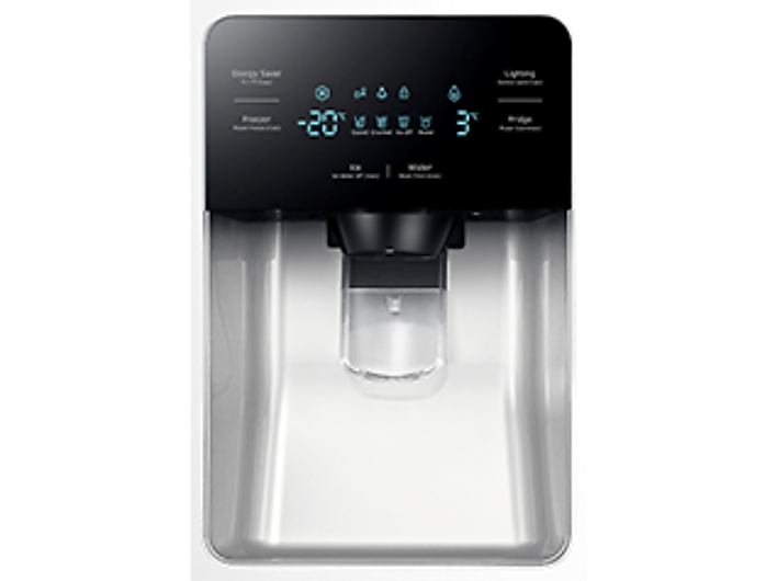 LED Display with Water and Ice Dispenser
