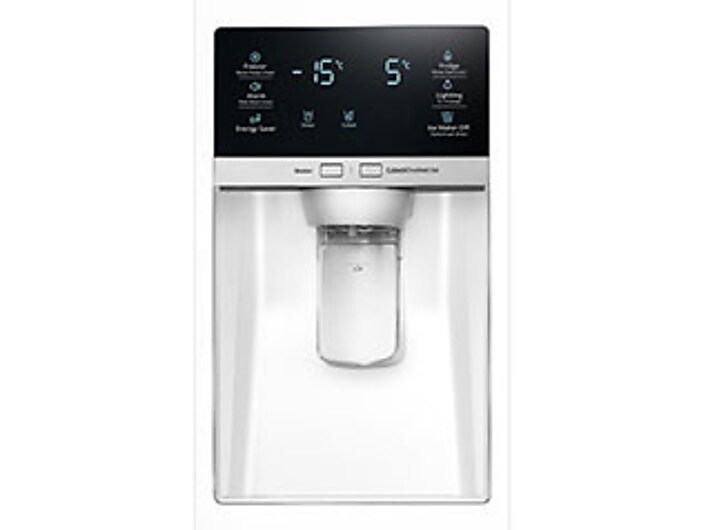 LED Display with Water and Ice Dispenser