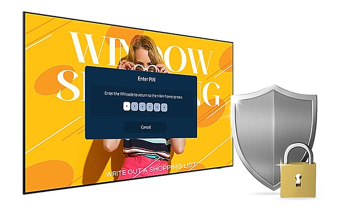 Keep content safe with pin-code system