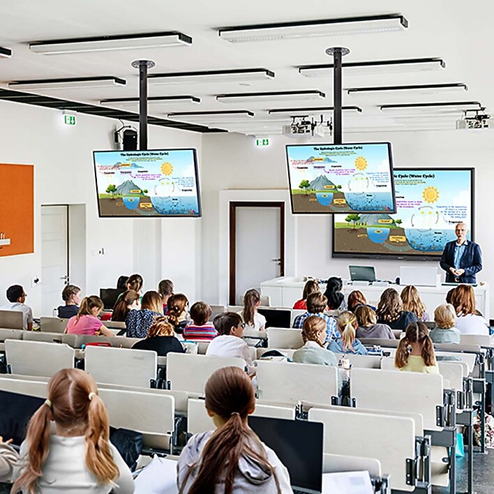 محتوى يمكن الوصول إليه لأي حجم فئة: مخرج HDMI Samsung WA65F Interactive Display