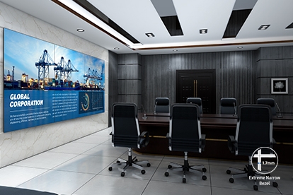 extreme narrow bezel videowall display